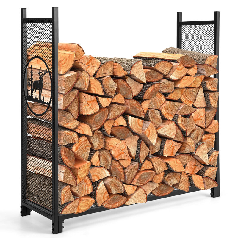 121cm W Metal Log Rack