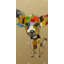 Abstrait chihuahua coloré - art sur toile encadré chien beige