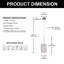 Luminaire suspendu cylindrique en cristal