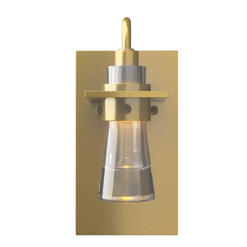 Erlenmeyer Armed Sconce, Modern Brass