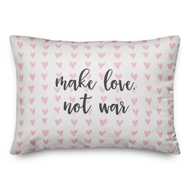  Coussin «Make Love Not War»