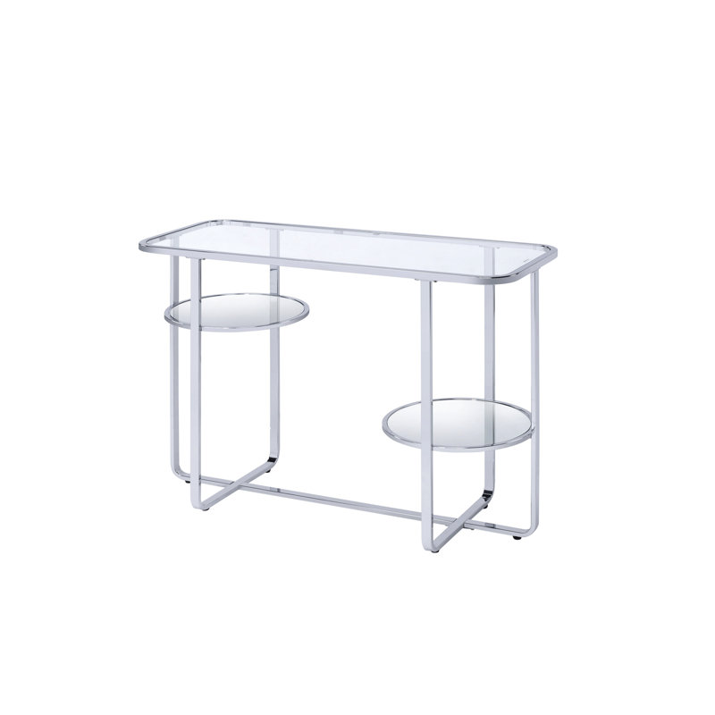 Table de canapé en verre