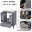 Meuble-lavabo de 48 pouces avec lavabo encastré intégré, armoire de rangement, portes à fermeture en douceur, tiroir divisé et tablette à double couche pour un rangement polyvalent-1031090143