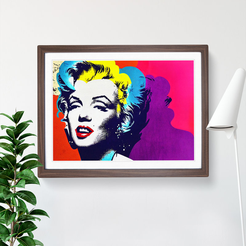 Pop Marilyn Monroe Vol.4 Abstract - Framed Print, 46cm H x 64cm W x 2cm D