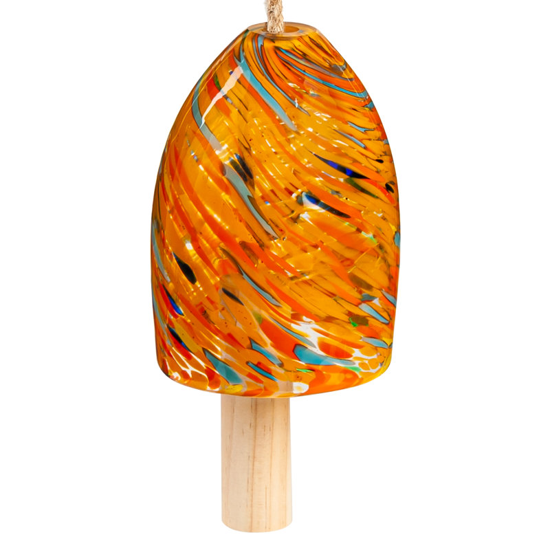 Carillon en forme de cloche tourbillon orange 7 "