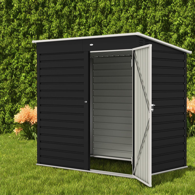 Space Saving Sheds, 6 X 4 Ft Metal Storage Modern Shed For Backyard
