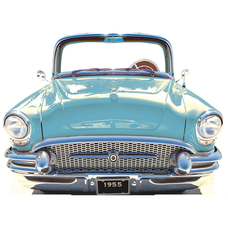 Car Coupe 1955 Stand Cardboard Standup, Spring Blue