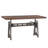 Hackett Adjustable Solid Wood Top Metal Base Standing Desk