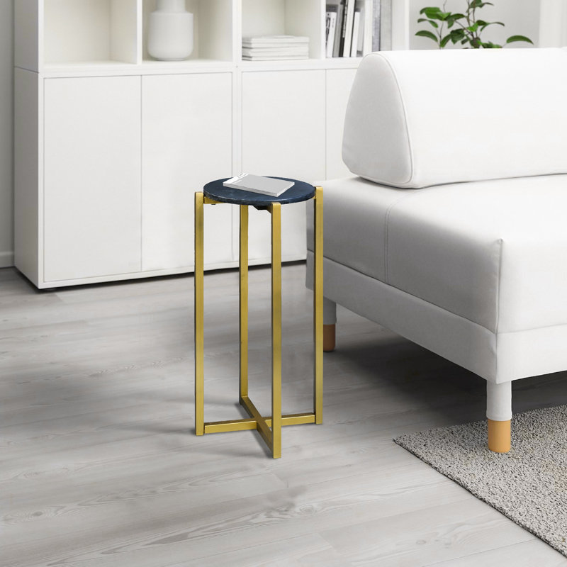 Table d'appoint fillmore, Noir, Noir, H 24,5 po x l 12,5 po x P 12,5 po