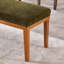 Banc de salle à manger rembourré avec pieds en bois massif pour table de salle à manger, siège en velours vert olive de l 52,8 po-1166012804
