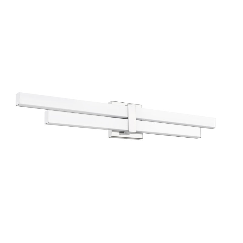 Éclairage pour salle de bain 2 lumières Brinli, Chrome