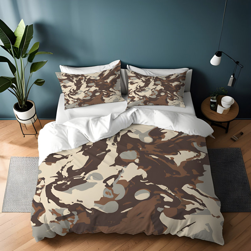 Abstract Duvet Cover, King Duvet Cover + 2 King Shams