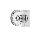 Grandeur Concealed Screw Mechanism Rectangular Knob with Circle Rosette