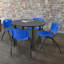 Plateau de table Kee, 4 chaises empilables-1528929530-1528929523-1562182173