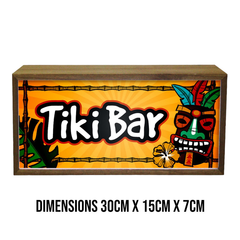 Yeles Tiki Bar 15" LED Sign