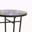 Table d'appoint de patio avec tablette