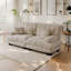 Canapé modulaire de 94,5 po avec 4 coussins décoratifs, canapé en chenille moderne et profond pour le salon, pour le salon-2043225884