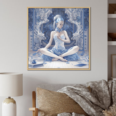 " Blue Yogini Meditation Spiritual Grace I "