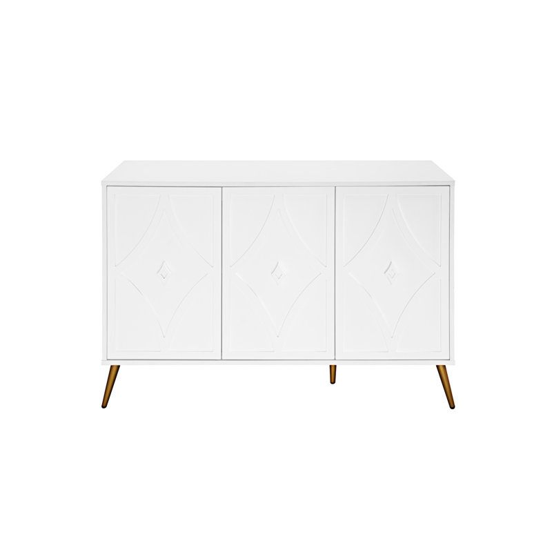 Armoire d'appoint 3 portes avec rangement
