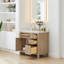 Lala 36" Single Bathroom Vanity with Grain White Engineered Stone Countertop without Mirror-4802292