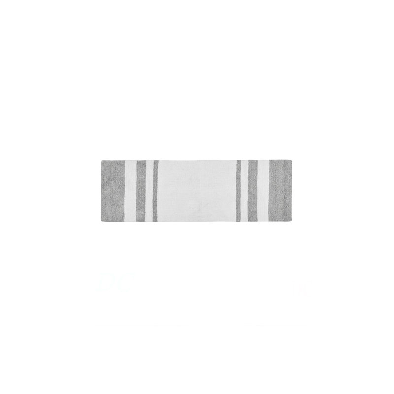 Reversible Bath Rug, Gray, Single- 72" L x 24" W