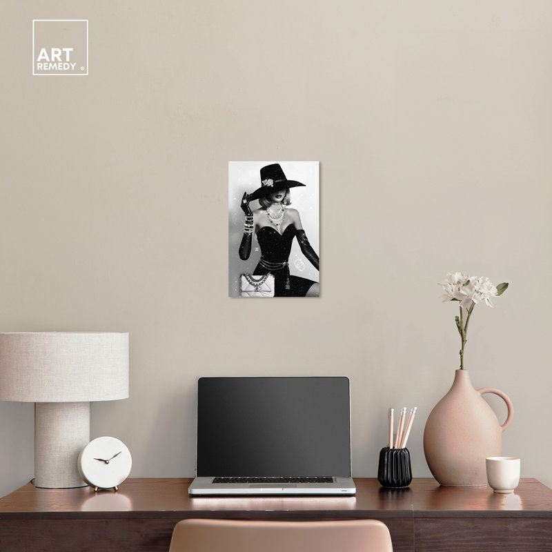 «Noir Elegance Canvas» par Art Remedy, H 15 po x l 10 po, Toile tendue