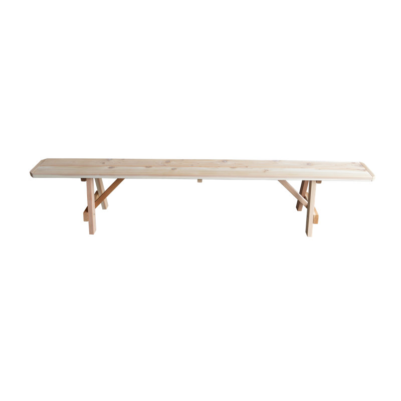Guernsey Solid Wood Bench, 17" H x 94" W x 11" D, Unfinished