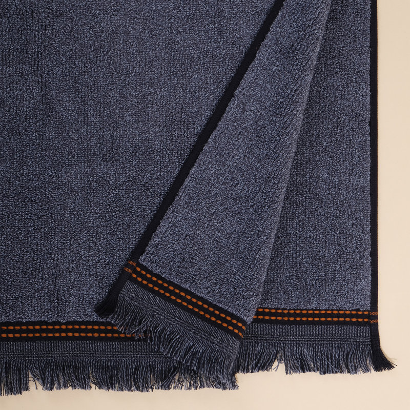 Débarbouillette 100% coton Cainaan, Bleu marine