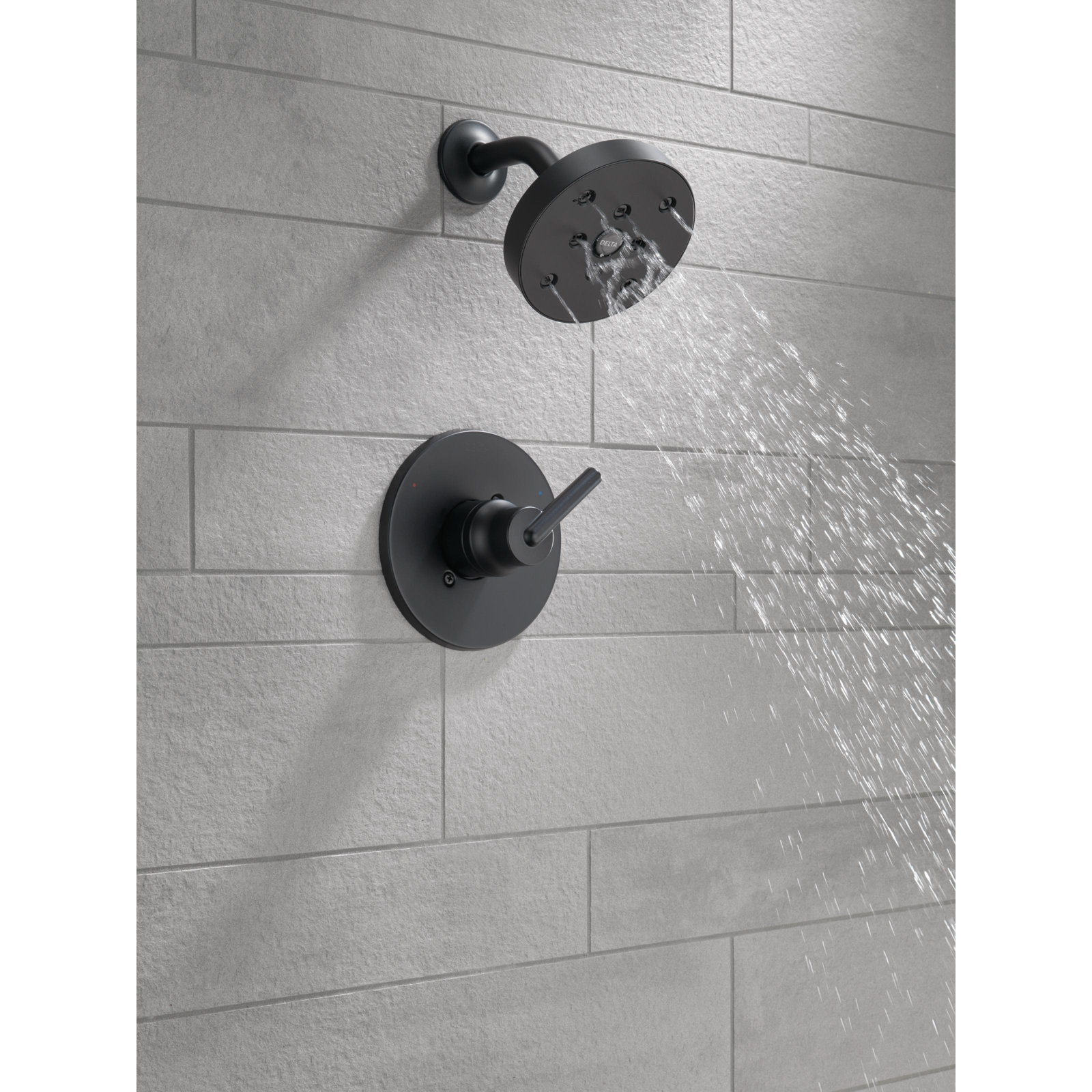Trinsic 14 Series Single-Function Shower Set, Matte Black
