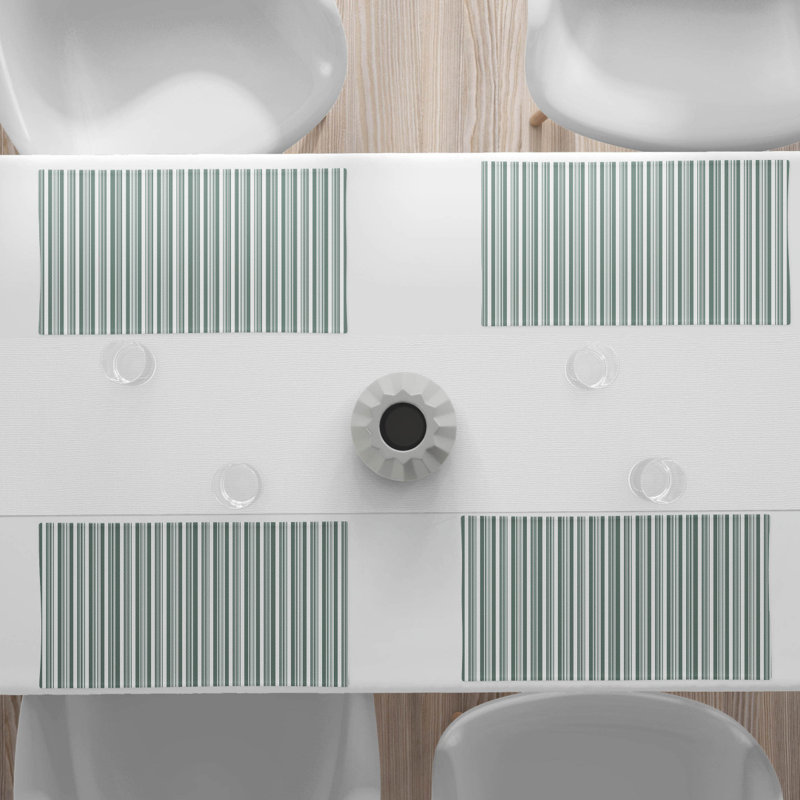 Polyester Striped Rectangle Placemat