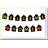 75th Birthday Glitter Table Centerpieces 10 Pack