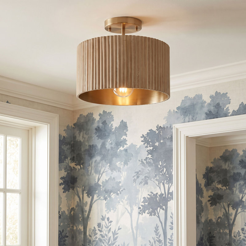 Donovan 1 - Light Drum Pendant, White