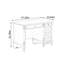 Bureau d'écriture avec rangement rétro-618171199
