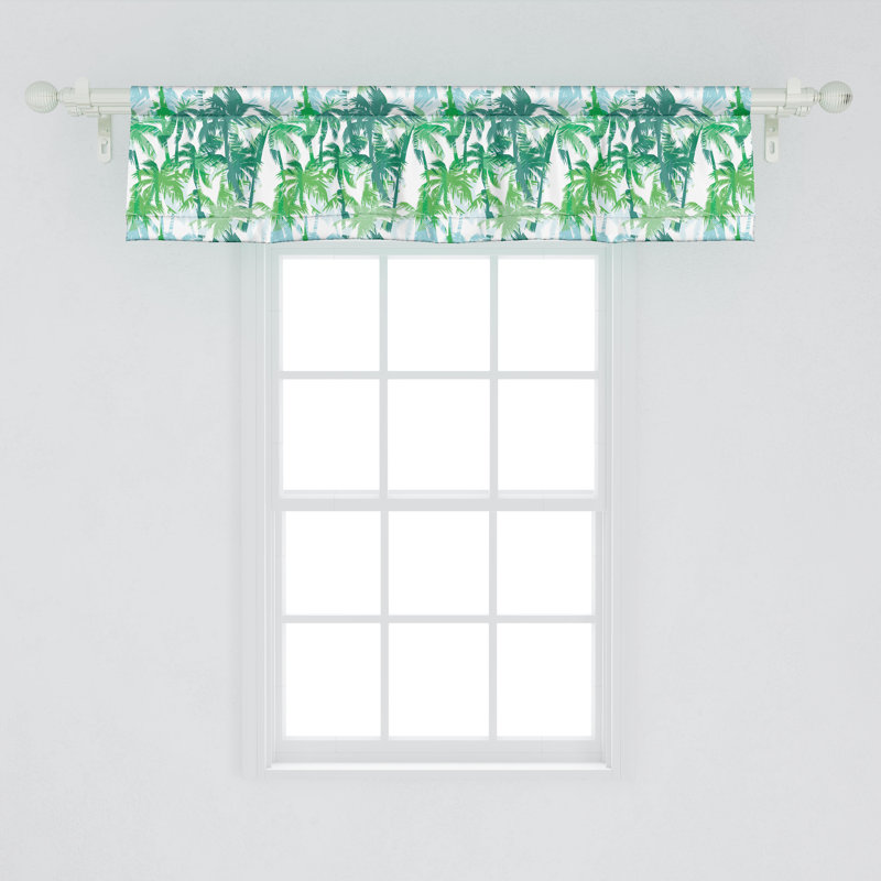 Ensemble de 2 cantonnières Ambesonne Palm Leaf, L 42 po x L 18 po