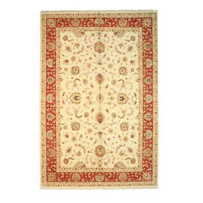 Stylish & Durable Geer Hand Knotted Wool Oriental Stain Resistant Indoor Beige Rectangle Area Rugs -  Darby Home Co, A9A6CF956D114DE1815F06C706D4CFA8