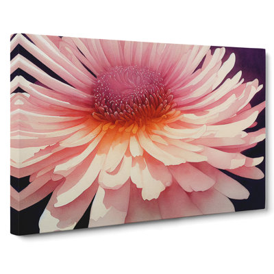 Chrysanthemum Watercolour Flower Vol.2 - Wrapped Canvas