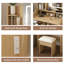 Dressing Table with Mirror and Seat and Storage Included