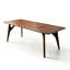 Table de salle à manger rectangulaire en bois massif brun-1443507096