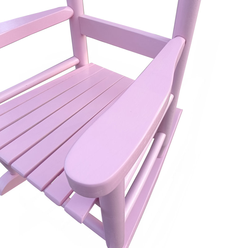 Chaise berçante pour enfants rose clair - d'intérieur ou d'extérieur - convient aux enfants - durable