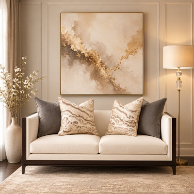 Belmont Place 2-Seater Loveseat - Cream/Espresso