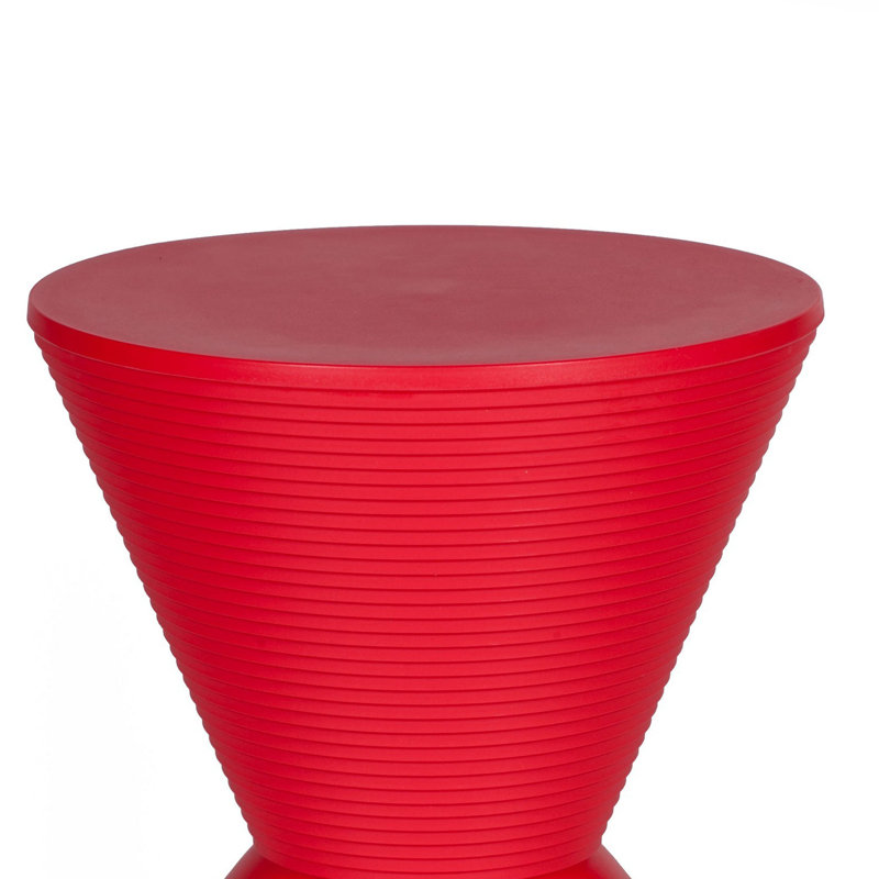 Monsserrat Round Outdoor Side Table, Red