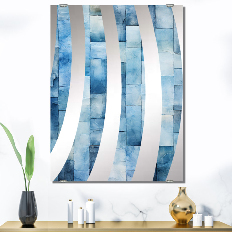 Ducharme - Abstract Tile Wall Mirror Decor MIR136408, 40" x 30"