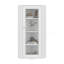 Vitrine Ruffin, 1 porte, 4 tablettes
