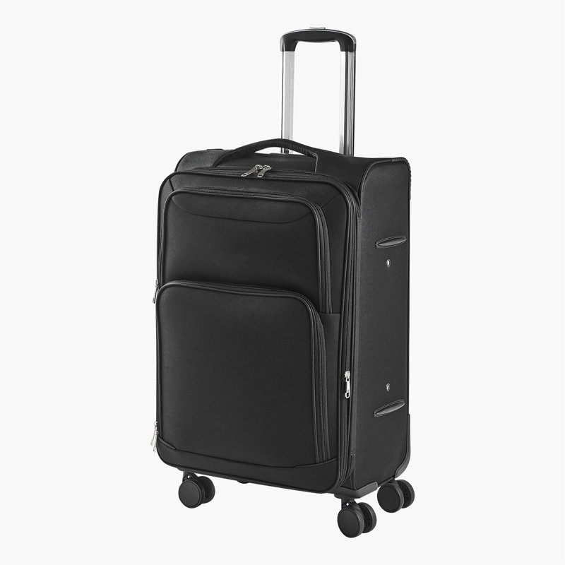 Valise à carreaux extensible 24 pouces avec roulettes Softside