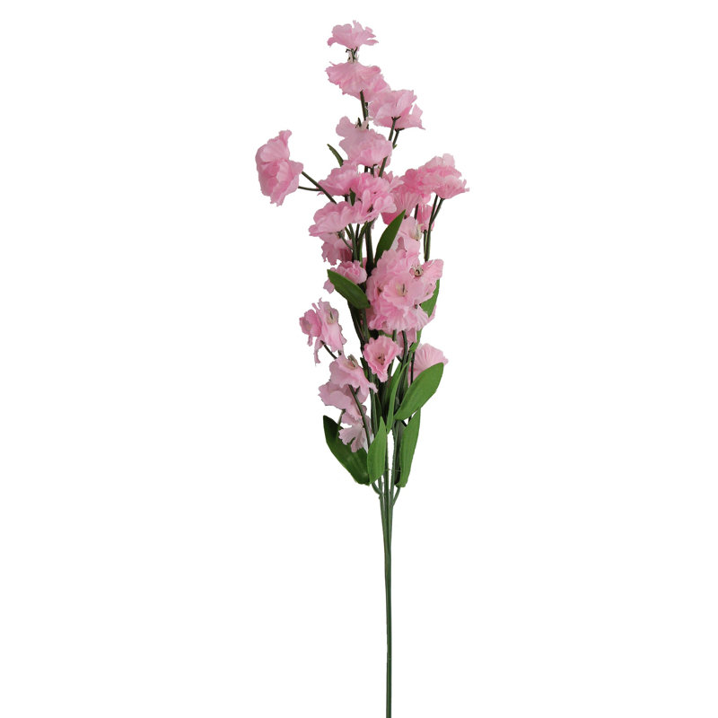 Buisson artificiel artificiel en pleine floraison, Rose clair