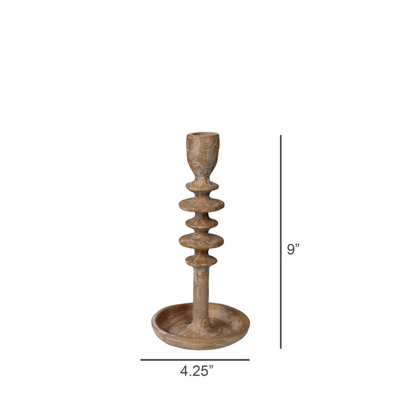 Taper Holder, Metal - Sm, 9" H x 4.25" W x 4.25" D