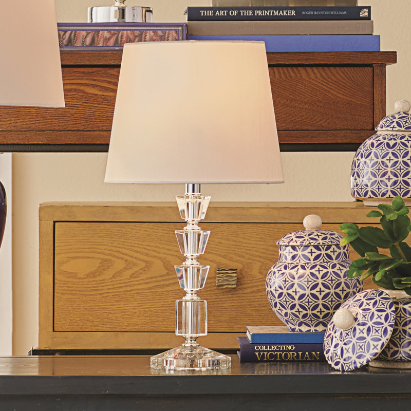 Killingly Crystal Table Lamp, White