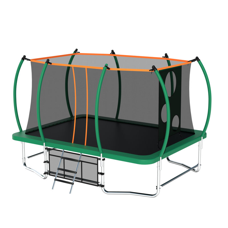 Longue trampoline rectangulaire extérieure pour adultes 8X14FT