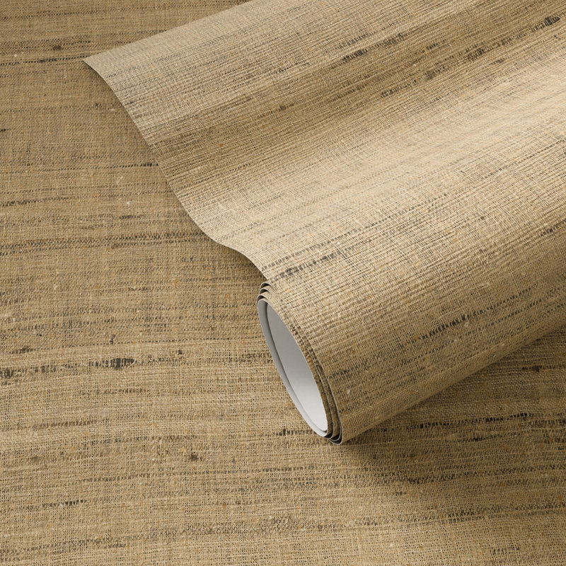 Silk Wallpaper, H 132" x W 52", Silk Tan