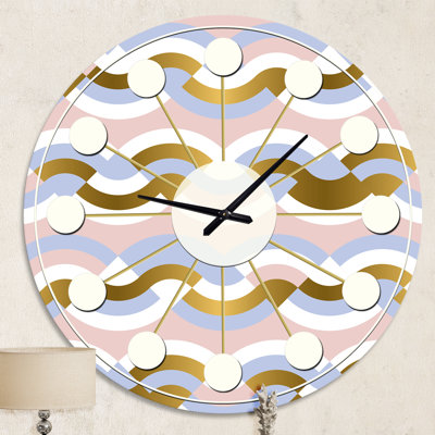 Horloge murale géométrique